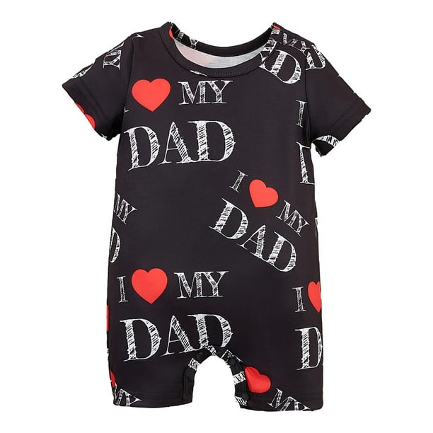 Mameluco para bebé Sunnimix I love my dad 3 a 6 meses