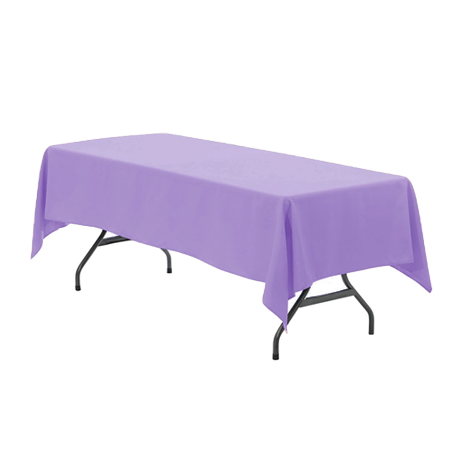 60 x 102 Inch Rectangular Polyester Tablecloth Lavender - Walmart.com ...