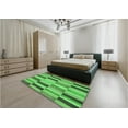 thumbnail image 5 of Ahgly Company Machine Washable Indoor Round Transitional Forest Green Area Rugs, 4' Round, 5 of 7
