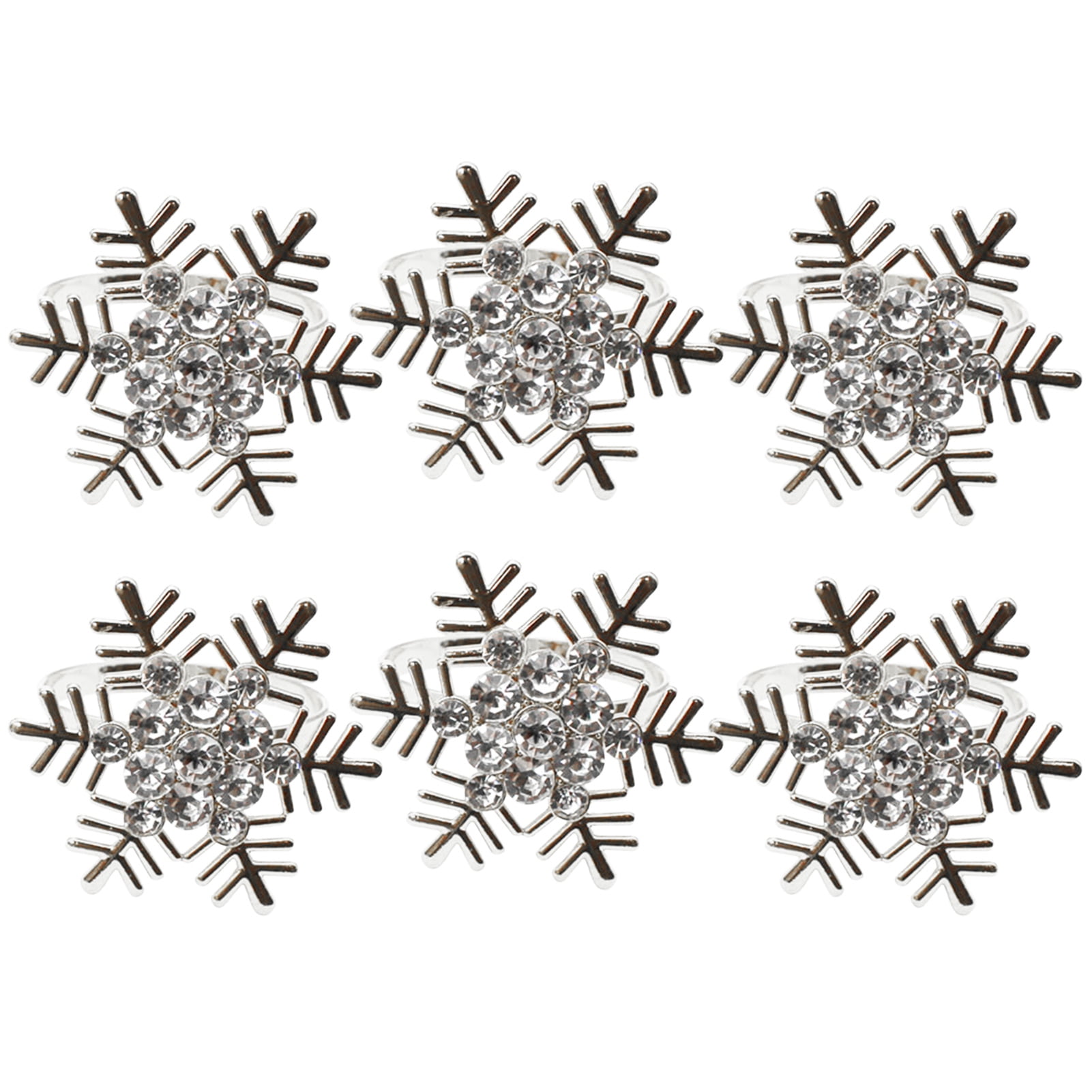 20 x WHITE SILVER GREY SNOWFLAKE CHRISTMAS EMBOSSED 13"  3 PLY PAPER NAPKINS 