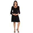 thumbnail image 4 of Maternity Criss Cross Neck Cold Shoulder Dress, 4 of 6