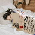 thumbnail image 3 of LHSHID Gifts for Mom from Son or Daughter for Birthday Christmas Mom Throw Blanket Snuggly Soft Unique Lamb Plush Mother Blanket Filled with Words to Say Love You Mom Gifts for Women 40x50in, 3 of 6