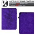 thumbnail image 2 of MonsDirect Case for iPad iPad 9th Generation 10.2 inch 2021-2019, 8th/7th Generation Suede Multi-Angle Stand Cover with Smart Wake/Sleep & Pen Holder & Card Slots for iPad 10.2/Pro 10.5 inch, Purple, 2 of 7