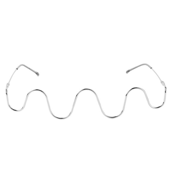 WEUVEB 1 Pc Handmade Glasses Frame Rimless Decoration for Adults Back to School