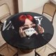 thumbnail image 5 of Billie Eilish-theme Fitted Round Tablecloths Elastic Edged Table Covers Waterproof Table Cloth for Kitchen Holiday Party Tables Decor 150cm, 5 of 6