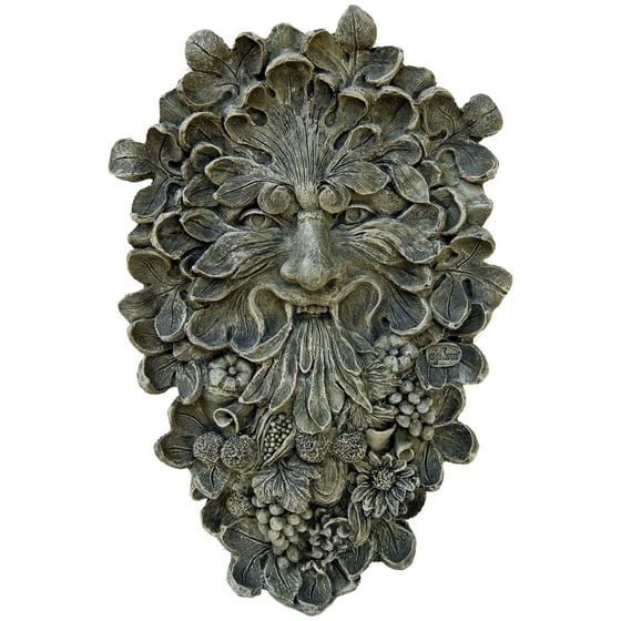 Green Man Marble Resin Outdoor Wall Sculpture