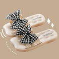 thumbnail image 5 of Slippers for Toddlers 1-11Years Children Girls Summer Slip-on Square Toe Non-Slip Flat Shoes Solid Color Indoor Home Slippers Outdoor Beach Sandals, 5 of 10