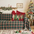 thumbnail image 5 of pimelu Housses de Coussin de Noël 18x18 Pouces Ensemble de 2 Coussins Décoratifs Sapin de Noël Rouges Coussins Décoratifs d'Hiver Décoration de Noël pour la Maison Canapé jusqu'à 70 % de Rabais Liquidation d'Été Circulaire Offres jusqu'à 60 % de Rabais, 5 of 5