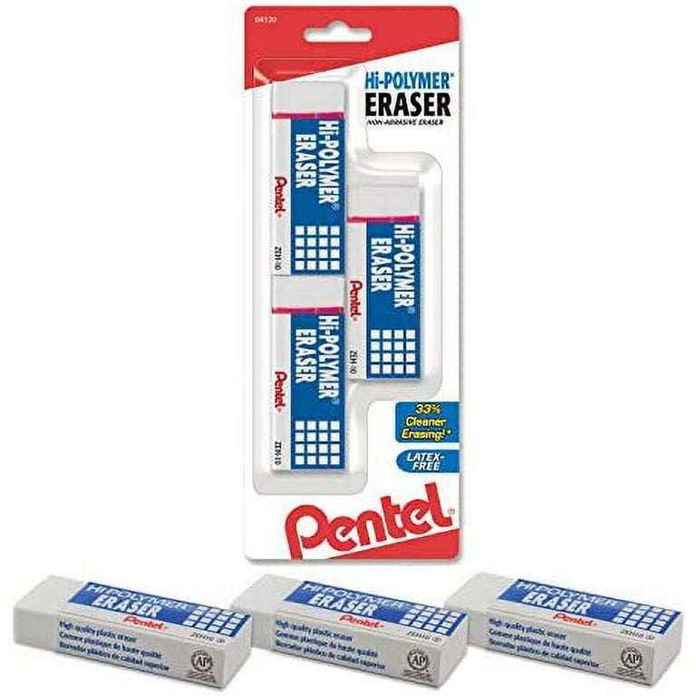 Hi-Polymer Eraser Colors - Assorted 6-Pack
