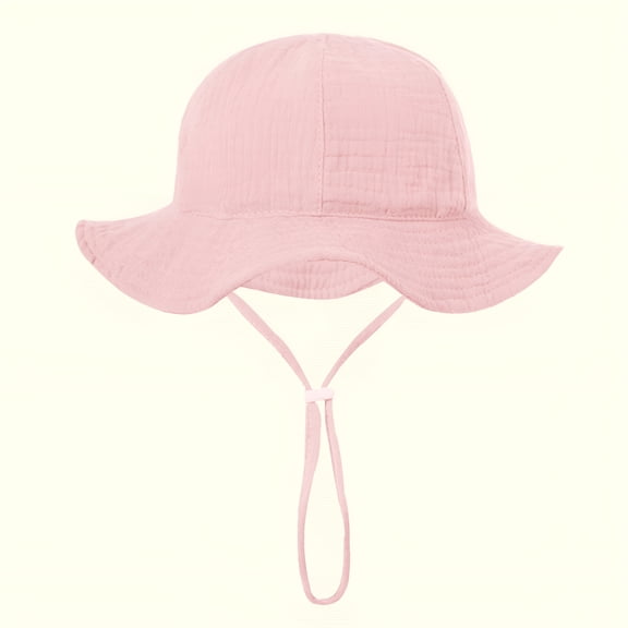 TELOLY Baby Sun Hat Toddler Infant Cap Kid Beach Hats Swimsuit with Sunscreen Newborn Bucket Hat for Boys Girls ( ,3-12Months)