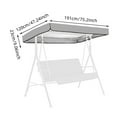 thumbnail image 3 of Swing Canopy Replacement Top, Outdoor Patio Swing Chair Canopy Replacement, Waterproof Swing Canopy Replacement, Porch Swing Top Canopy Cover for Outdoor Garden, Patio, Yard & Park, 3 of 6