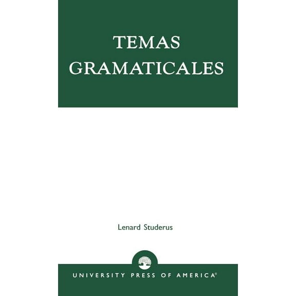 Temas Gramaticales, (Hardcover)