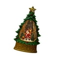 thumbnail image 4 of Sharprepublic Christmas Snow Globe Christmas Ornament Night Light Christmas Tree Music Box Santa and Reindeer, 4 of 8