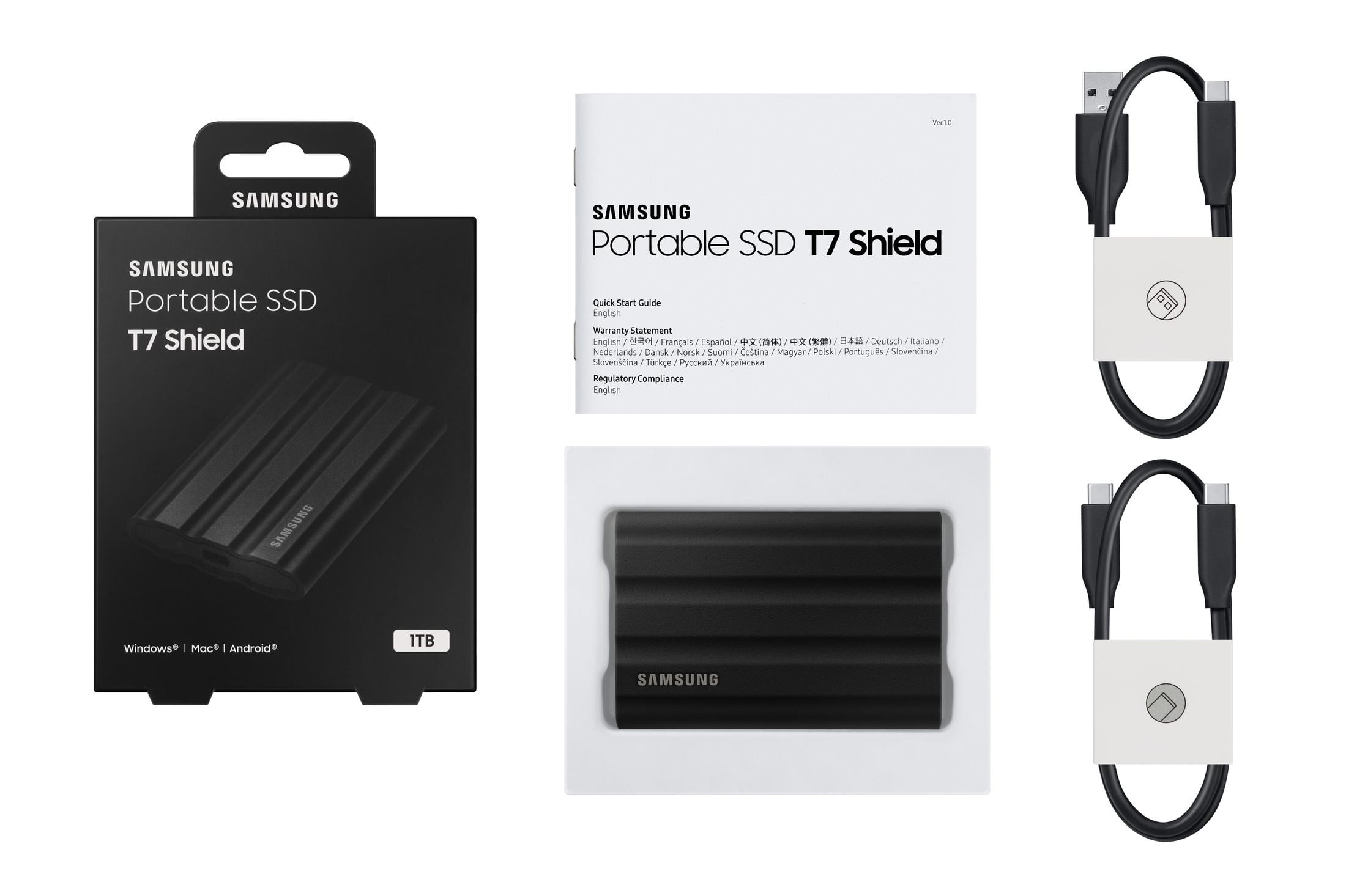 SSD Externe T7 Shield USB 3.2 Gen 2 1 To