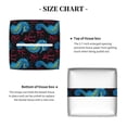 thumbnail image 3 of Rocae Blue Seahorse for High-grade Leather Tissue Box, Exquisite Fashionable Design, Office Tissue Box, Waterproof Family Tissue Box, 3 of 8
