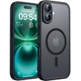 thumbnail image 1 of XUCP-Magnetic pour Étui iPhone 16 Plus, Protection Complète de la Caméra Améliorée, Compatible MagSafe, Étui Robuste pour iPhone 16 Plus 6.7 Pouces, Protection contre les Chutes, Anti-Rayures, Noir, 1 of 4