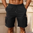 thumbnail image 2 of LIBRCLO Cargo Shorts for Men Fashion Slim-Fit Casual Shorts with Multiple Pockets for Vacation, 2 of 6
