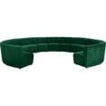 thumbnail image 1 of Meridian Furniture Sectionnel Modulaire 13 Pcs en Velours Vert Limitless, 1 of 7