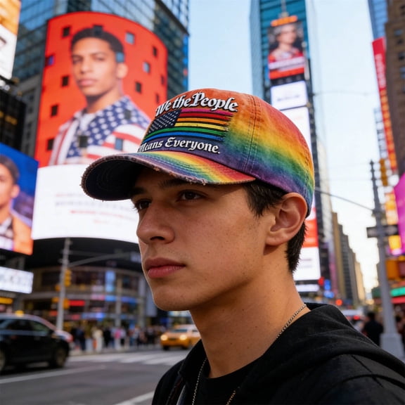 karymi Pride Month Baseball Cap, Rainbow Hat for Casual Wear Charity Walks Cool Fall Days, Adjustable Pride Hat for Men & Women, Thoughtful Gift for Ideology Expression Gifts for Mom