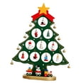 thumbnail image 4 of Wooden Christmas Tree Desktop Decoration Handmade for Holiday Festivals Home Green Medium, 4 of 8
