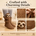 thumbnail image 5 of 3D Knit Animal Socks, Cute Fuzzy Novelty Slipper Socks with Non-Slip Grips for Women, Christmas Gifts, 5 of 6