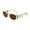 Champagne Frame/Brown Lens, variant on FEISEDY Retro Trendy Rectangle Sunglasses Women Men Vintage 90s Small Narrow Square Sunglasses B2322