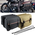 thumbnail image 4 of Naiovety Bolsa trasera Retro para coche eléctrico, equipaje de viaje Universal, alforjas para motocicleta, bolsas laterales portátiles de alta Ciclismo Marrón, 4 of 6