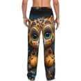 thumbnail image 3 of Daiia Playful Leopard Art Men's Sleep Pant with Pockets and Drawstring,Pajama Pants-Large, 3 of 9