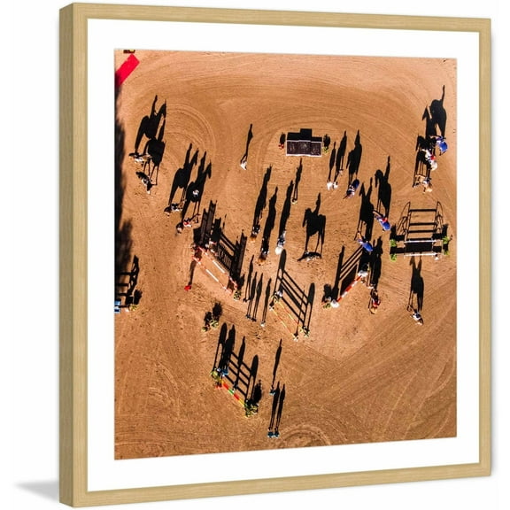 Marmont Hill "Horse Show" by Karolis Janulis Framed Painting Art Print