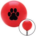 thumbnail image 1 of American Shifter  Black Pawprint Red Shift Knob with M16 x 1.5 Insert Shifter Auto Manual Custom Brody, 1 of 1