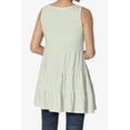 thumbnail image 2 of TheMoogan Women's S~3X Sleeveless Tiered Ruffle Babydoll TUNIC Cute Relaxed Tank Top, 2 of 6