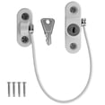 thumbnail image 1 of Bloqueo de cable limitador para ventanas de PVC, bloqueo de ventilación, seguridad para niños y bebés, cable de seguridad adicional con tornillos, 1 of 5