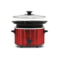 Elite Gourmet Mst275Xr 2 Qt Oval Slow Cooker, Red