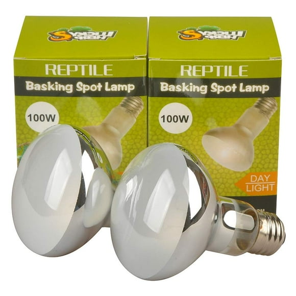 Reptile Basking Spot Lamp,Daylight Heat Bulb,2-Pack (watts, 100)