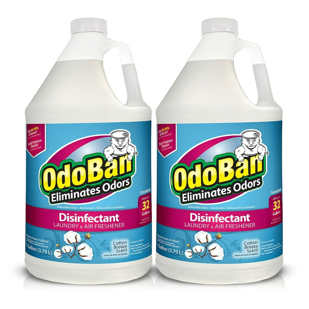 OdoBan Odor Eliminator Freshener and Disinfectant, Cotton Breeze, 2