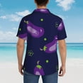 thumbnail image 6 of Disketp Hawaiian Shirts For Men,Eggplant Print Mens Casual Short Sleeve Button Down Shirts Beach Shirt, 6 of 8