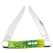 Case XX Knives Muskrat Jigged Green Apple Bone 27866 Stainless Pocket Knife