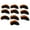 Orange, variant on Khall Golf Club Headcove Set,Leather Golf Club Iron Head Covers,10Pcs/set Leather Club Iron Head Covers Putter Club Head Protect Case Set