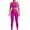 Hot Pink, variant on Gifts for Mom Women's Workout Set Casual Butt Lifting Leggings and Padded Stretchy Sports Bra 2 Piece Sets Solid Color High Waist Seamless Yoga Outfits Black L