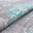 thumbnail image 4 of Well Woven Areva Machine Washable Teal Blue Vintage Oriental Medallion Flat Pile Runner Rug 2x7 (2'1" x 7'3" Runner), 4 of 8