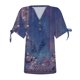 thumbnail image 4 of Fiudx Ofertas Flash Artículos En Oferta Blusa de Manga Corta de Verano con Cuello En V para Mujer, Sexy, Informal, con Estampado Regular, 4 of 5