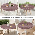 thumbnail image 7 of Red and White Christmas Folk Pattern Round Fitted Tablecloth with Elastic Edge,Dining Table Cover Waterproof,Outdoor Round Tablecloth for Camping,Dining,Indoor and Outdoor, 7 of 7