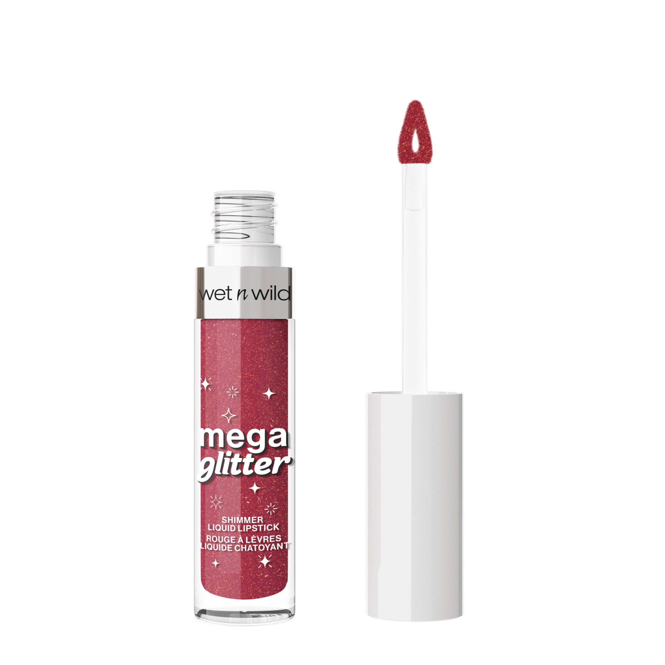wet n wild  Mega Glitter Shimmer Liquid Lipstick, Pink Future