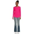 thumbnail image 5 of Time and Tru Women's Thermal Top with Long-Sleeves, 2-Pack, Sizes XS-XXXL, 5 of 5