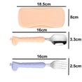 thumbnail image 2 of Toddler Utensils Kids Spoon and Fork Set，Cute Giraffe Child Flatware, 2 of 5