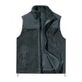 thumbnail image 3 of DDAPJ pyju Men's Outerwear Vests Lightweight Sleeveless Zip Up Jacket Winter Warm Outdoor Golf Vests with Pockets Dark Gray XL, 3 of 9