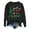 Black, variant on Ladies Fashion Tree Letter Print Long Sleeve Crew Neck Hoodie Apparel Short