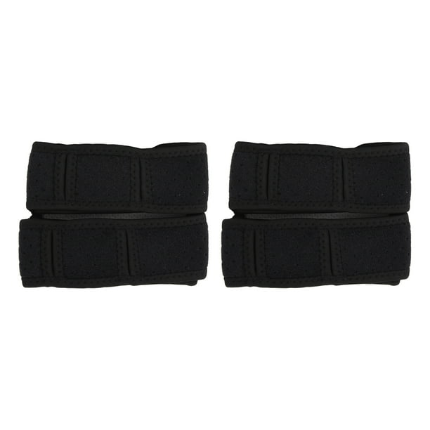 2 correas deportivas negras para rodilla, correa duradera para soporte de rodilla para tendón rotuliano, banda de soporte transpirable para aliviar el dolor de rodilla para gimnasio en casa y pat