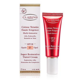 clarins super restorative tinted cream spf 20