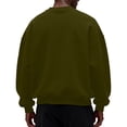 thumbnail image 4 of Mens Crewneck Sweatshirt Long Sleeves Casual Pullover Tops Loose Fit Soft Basic Sweatshirt, 2XL, 4 of 4